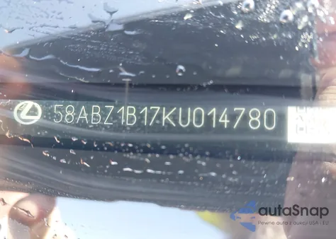 2019 Lexus Es 350 z USA, uszkodzony, nr VIN 58ABZ1B17KU014780